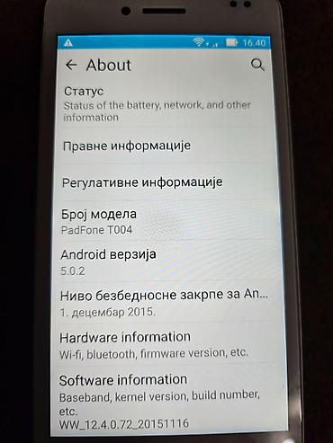 Mobile Phones: ASUS Padfone (smartfon)Telefon potpuno ispravan bez ostecenja sim free — 9