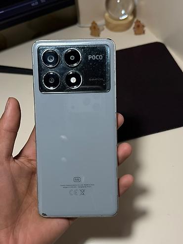 Poco X6 Pro 5G, Б/у, 256 ГБ, цвет - Серебристый, 2 SIM