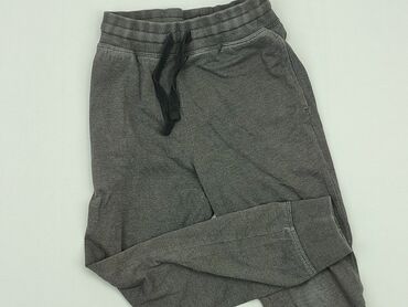 czarne woskowane spodnie: Spodnie dresowe, 9 lat, 128/134, stan - Dobry