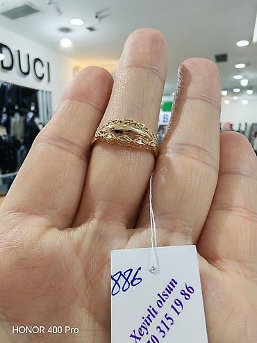 zergerlik: Üzük, Sarı qızıl, 585 Əyar, Qaşsız — 3