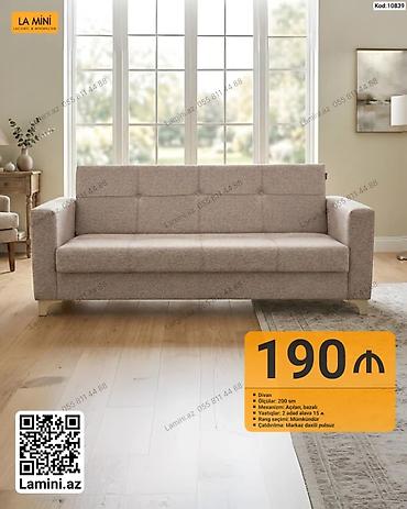 Məhsul: Divan (Kod: 10839) Xüsusiyyətlər: - Ölçü: 200 sm - Mexanizm