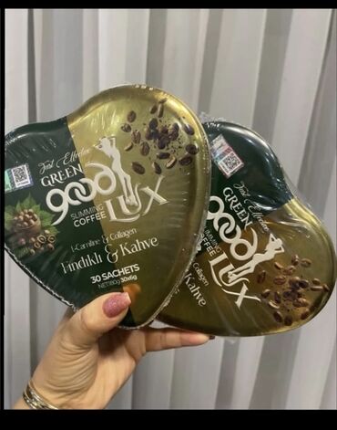 İçkilər: Məhsul: Green Good Lux Slimming Coffee – Fındıqlı və Qəhvə aromalı