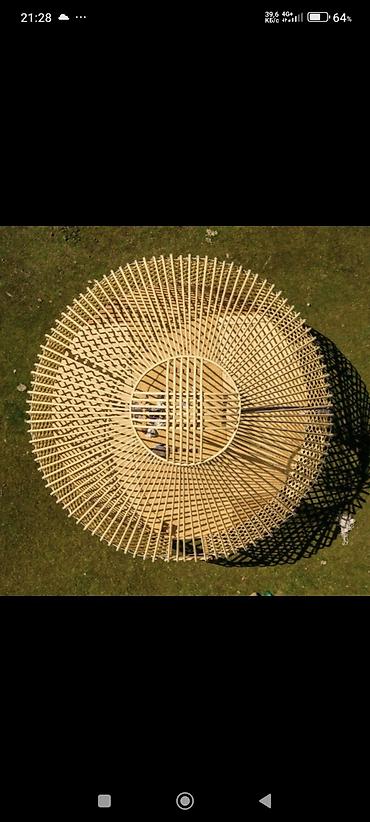 Продажа юрт: Продажа юрты, Каркас Деревянный, 85 баш, Диаметр: 6 метров — 15