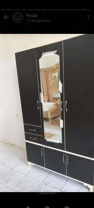 Dolablar: Yeni, Açılan, 3 qapılı Düz dolab, Qarderob, paltar dolabı, Azərbaycan — 5