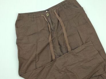 brązowa spódnice maxi: Trousers, 3XL (EU 46), condition - Good
