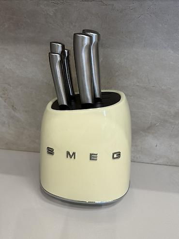 Набор кухонных ножей SMEG с подставкой (копия) - Бренд: SMEG -