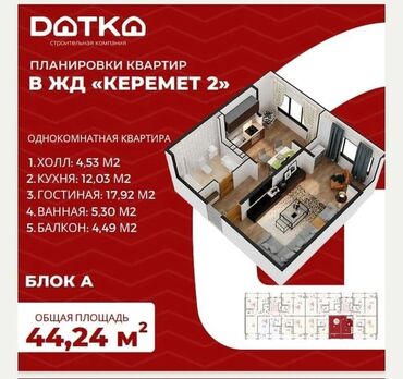 продаю в связи с переездом: 1 бөлмө, 45 кв. м, 107-серия, 5 кабат, ПСО (өзү оңдоп түзөтүп бүтүү үчүн)