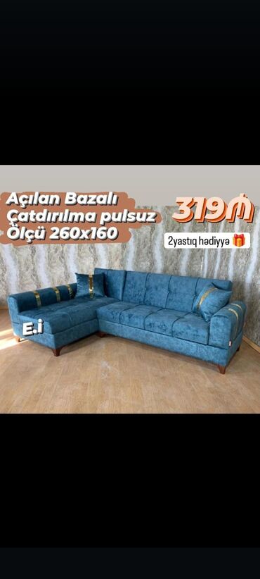 mebel tutacaqlari: Künc divan, Yeni, Açılan, Bazalı