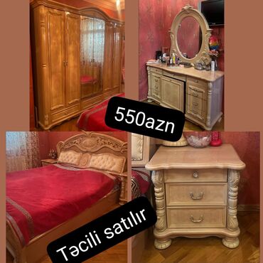 şkaf satılır: İkinəfərlik çarpayı, 2 tumba, Dolab, Termo, İşlənmiş