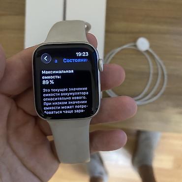 Акылдуу сааттар: Apple Watch SE 2 44 мм, цвет Starlight ⌚️ В отличном состоянии — 4