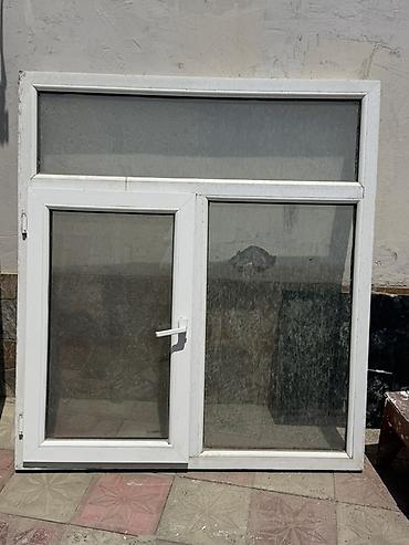 plastik qapi pencere: PVC pəncərə-balkon bloku - Material: ağ PVC profil - Quruluş: 3 — 1
