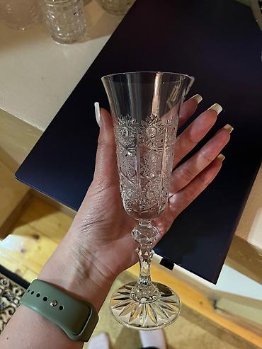çexiya gablari: Qədəhlər, rəng - Ağ, Xrustal, Çexiya — 2