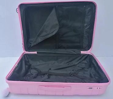 Putni koferi i torbe: Tvrdi kofer za putovanja – ružičasti - Materijal: čvrsta — 6