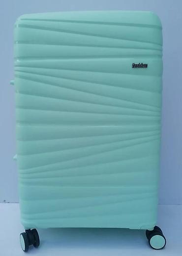 Putni koferi i torbe: Tvrdi kofer za putovanja – mint zelena boja - Materijal: tvrda ABS/PC — 12