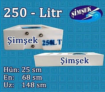 Baklar və çənlər: ŞİMŞEK LTD plastik su çənləri Həcm variantları: - 1000 litr (ölçü 1) — 32