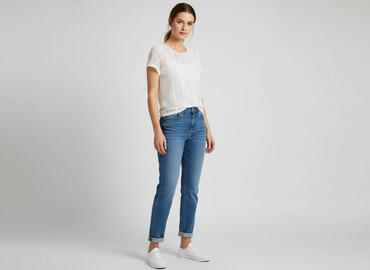 białe obcisła bluzki: Bluzka damska, rozmiar M