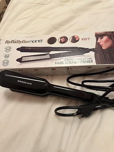 saç ütü: ByBaByliss nano saç üçün cihaz – keramika plitəli dalğa/krepe effektli — 1