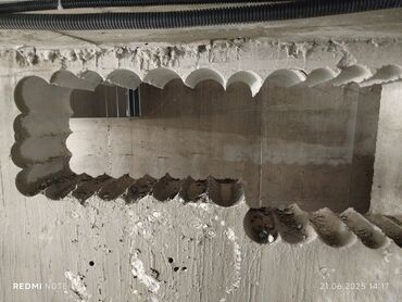 Beton işləri: Səssiz tozsuz səliqəli kəsim. Beton katlavan monolit kubik — 4