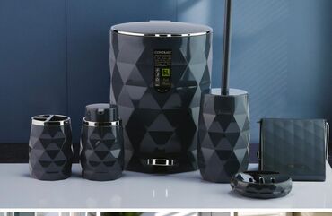 Digər məişət məhsulları: Vanna Otağı Aksesuar Dəsti – "Contrast" ✨ Dizayn: 2025-2026 yeni -da lalafo.az — 1 Digər məişət məhsulları: Vanna Otağı Aksesuar Dəsti – "Contrast" ✨ Dizayn: 2025-2026 yeni — 1