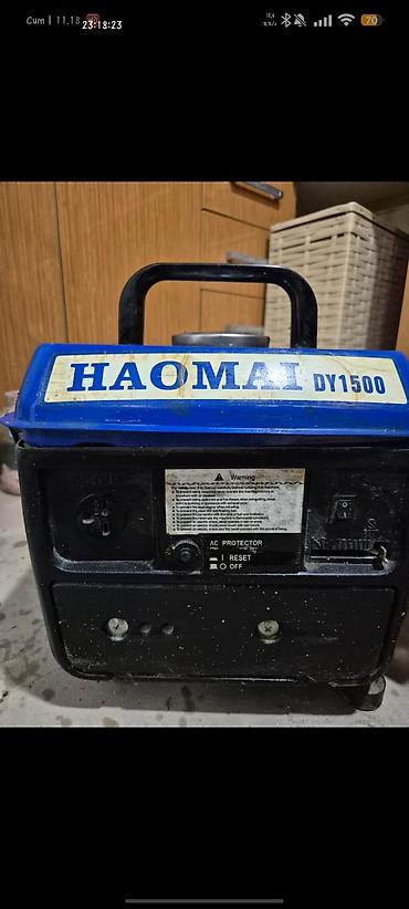 ot biçən benzinli: HAOMAI DY1500 benzinli generator - Model: HAOMAI DY1500 - Gərginlik — 1