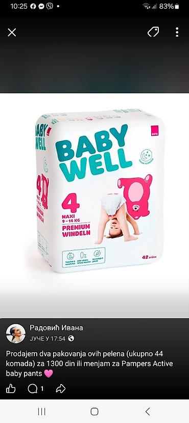 metro obuca decije baletanke: BabyWell Premium Windeln – pelene, veličina 4 (Maxi, 9–14 kg).Prodajem — 1