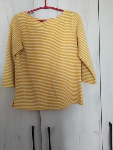 bluza s: M (EU 38), Polyester, Stripes, color - Yellow