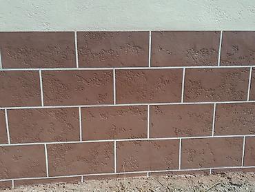 Фасадные работы: Декоративный штукатурка, краска, шпаклёвка, родбанк, клей тартабыз — 15