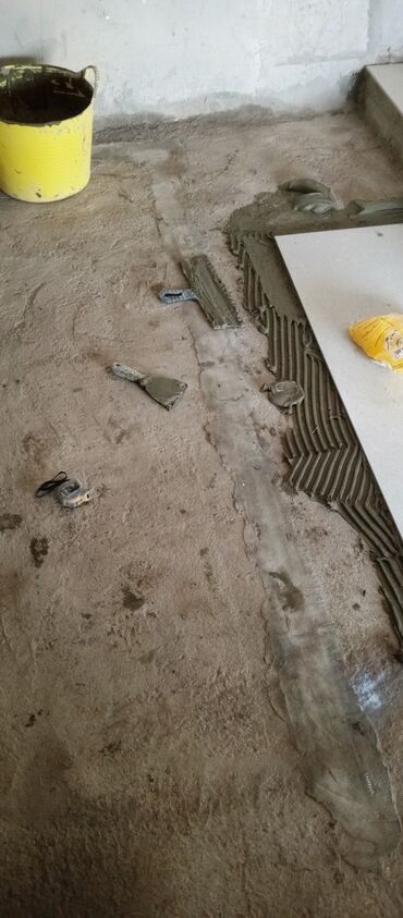 Plitə işləri: Xidmət: Hamam/tualet üçün istilikli döşəmə və kafel-metlax işləri — 15