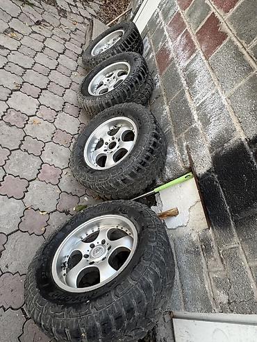 Колеса в сборе: Колеса в сборе 320 / 60 / R 18, Всесезонная, Б/у, Комплект, Внедорожные (АТ/МТ), Железные, отверстий - 6 — 9