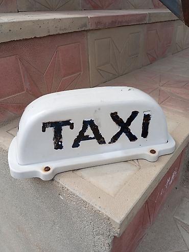 Reklam lövhələri: TAKSİ dam lövhəsi - Avtomobil üçün dam üstü “TAXI” işarəsi - Ağ — 1