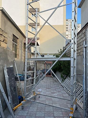 Nərdivanlar: Alüminium mobil iş qülləsi / skafold - Material: yüngül və davamlı — 6