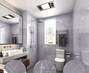 Vinil divar kağızı, oboy: Hamam ucun yapisqanlar kafelin emusiyanin uzlukun ustunden vura — 3