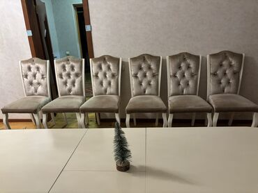 Masa və oturacaq dəstləri: Yemək otağı dəsti – masa və stullar - Klassik üslubda yemək masası — 8