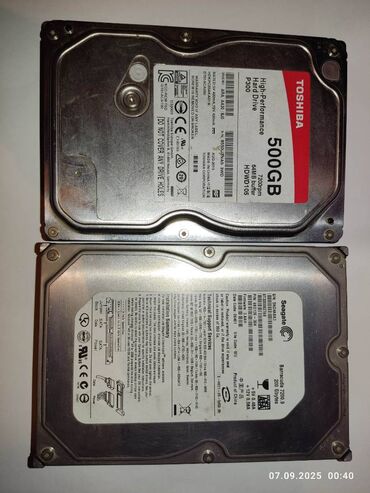 жоский диск на пк: Маалымат алып жүрүүчү, Колдонулган, Toshiba, HDD, 512 ГБ, 3.5", ПК үчүн