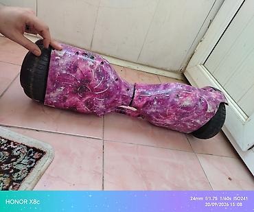 Özünəbalanslı elektrikli skuter (hoverboard) – bənövşəyi/kosmos