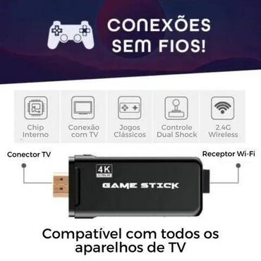 Ostale igre i konzole: 64G M8 4K Game Stick Mini konzola kutija Retro TV Video Game Console — 7