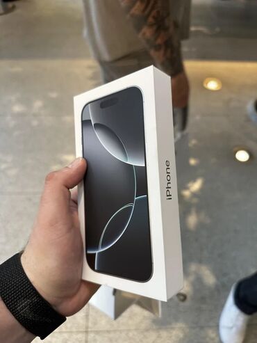 Apple iPhone: IPhone 16 Pro, Новый, 256 ГБ, Серебристый, Кабель, 100 %