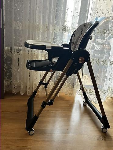Yemək masaları, oturacaqları: Uşaq yemək stulu – Kidilo - Brend: Kidilo - Təkərlərlə hərəkət — 3