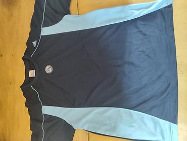 temiz deri: Futbolka, Adidas, L, rəng - Göy — 1