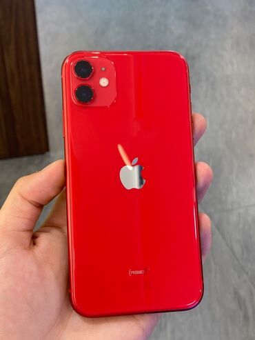 ayfon 7 s: IPhone 11, 64 GB, Qırmızı, Face ID, Sənədlərlə