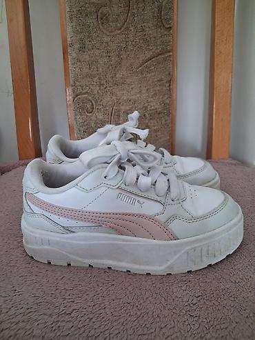 gazelle patike: Puma dečije patike – koža/sintetika, bela boja sa puder‑roze Puma — 1