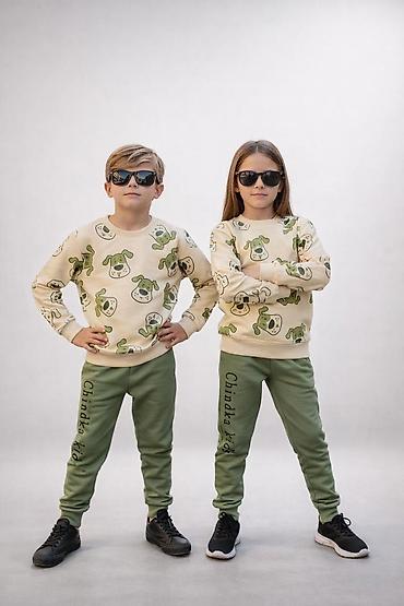 Комплекты одежды: Uşaq idman dəsti – sweatshirt + şalvar - Model: uniseks, 2 hissədən — 3