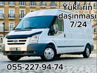 Портер, грузовые перевозки: Yüklərin daşınması 7/24 Ford Tranzit 3.30m uzunuşəxsi