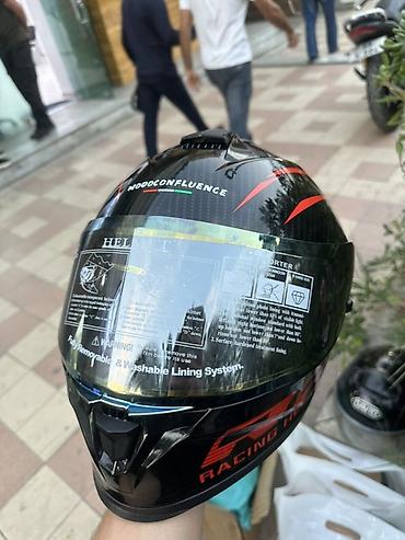Moto geyim: MOTODONFLUENCE tam üzlü motosiklet dəbilqəsi - Korpus: karbon lif — 2