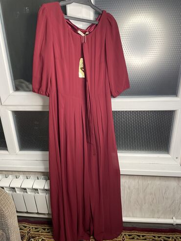лямка платья: Вечернее платье, Длинная модель, С рукавами, L (EU 40), XL (EU 42), 2XL (EU 44)