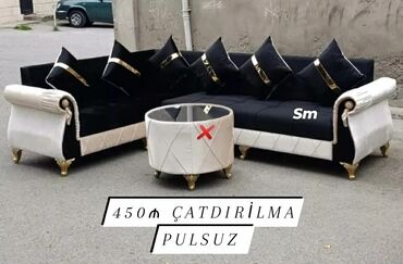 Masa və oturacaq dəstləri: Künc divan, Divan, Bazasız, Açılmayan