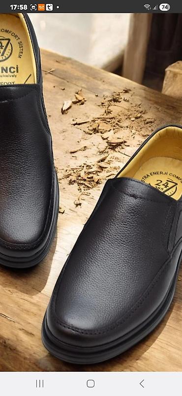botinka 43: Kişi loafer ayaqqabısı – klassik qara rəng - Üst material: toxumalı — 2