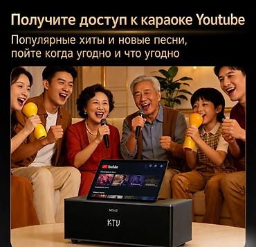 android box: Портативная колонка караоке система с двумя микрофонами, сенсорным — 3
