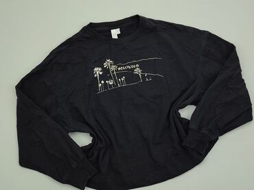 Bluzy z kapturem: Bluza z kapturem S (EU 36), stan - Idealny, wzór - Print, kolor - Czarny