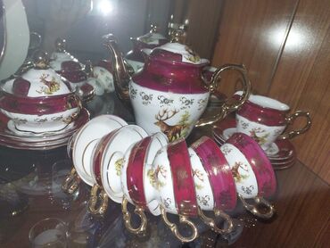 Çay dəstləri və servizlər: Çay dəsti, rəng - Bənövşəyi